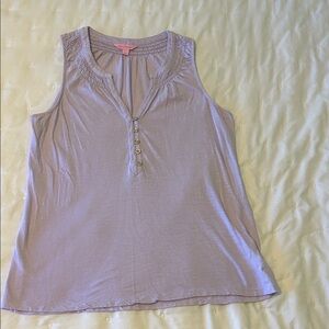 Lilly Pulitzer Light Purple Sleeveless Blouse